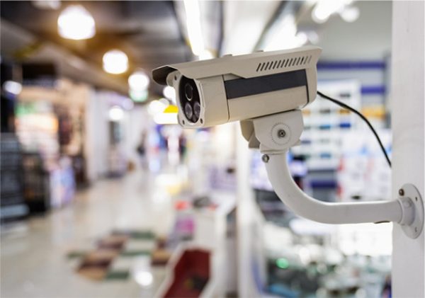 security camera in a store